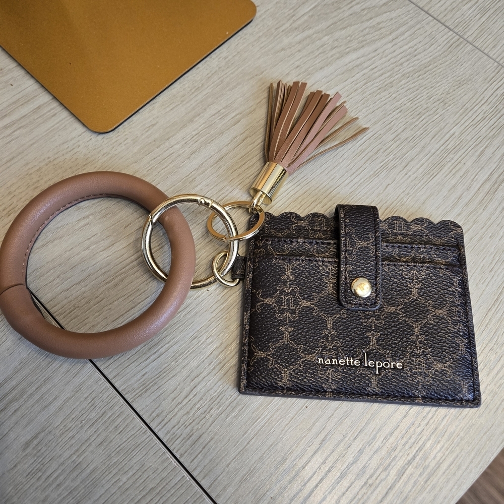 Nanette Lepore 3-Piece Card Holder/Bracelet/Key Ring NWOT